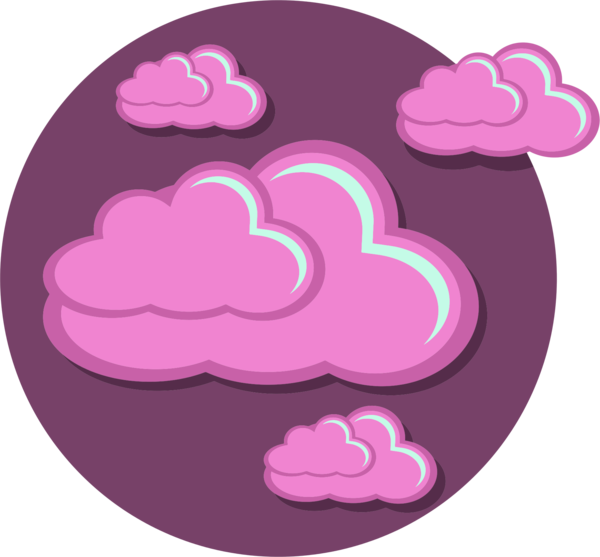 Purple Storm Cloud Clip Art - Icon (600x557)