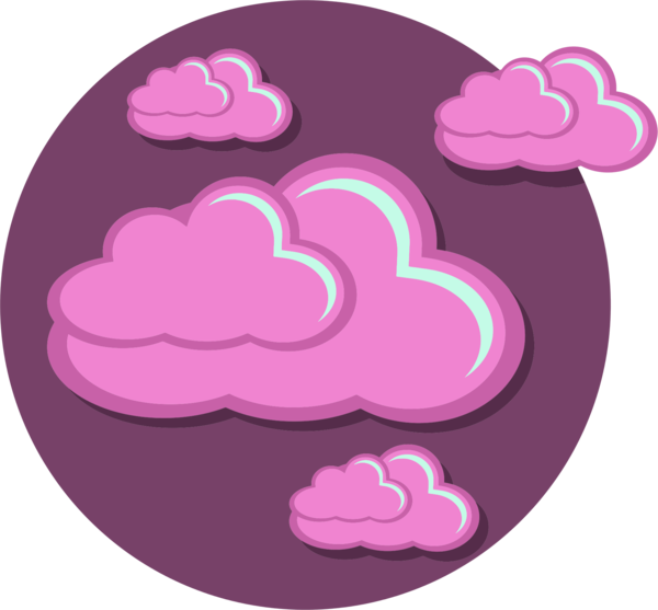 Purple Storm Cloud Clip Art - Icon (600x557)