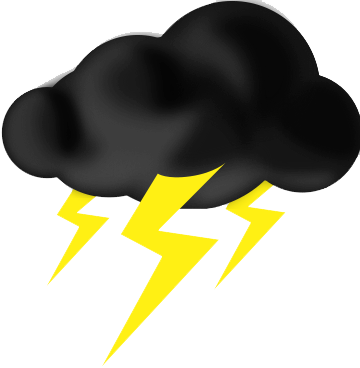Thunderstorm Png Transparent Images - Thunderstorm Clipart (360x368)