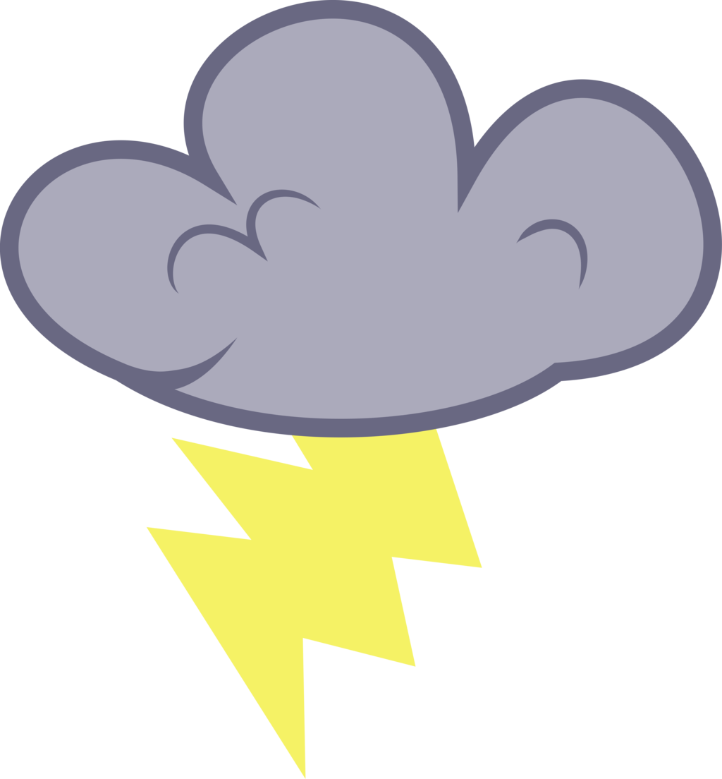 Lighting - Bolt - Wallpaper - Cartoon Cloud And Lighting (1024x1104)