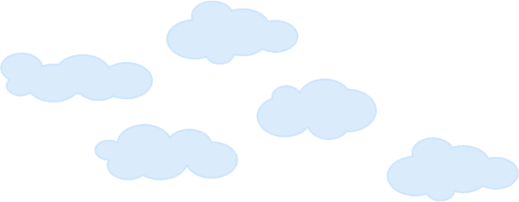 Clouds Group Svg Clip Arts 600 X 234 Px - Cartoon Group Of Clouds (745x291)