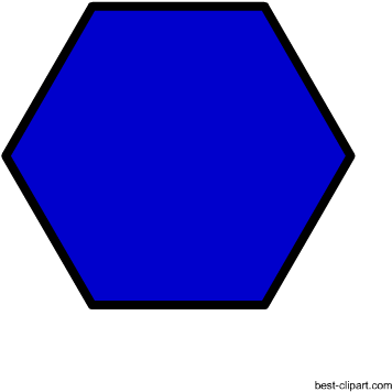 Free Blue Hexagon Clip Art Image - Free Blue Hexagon Clip Art Image (450x450)