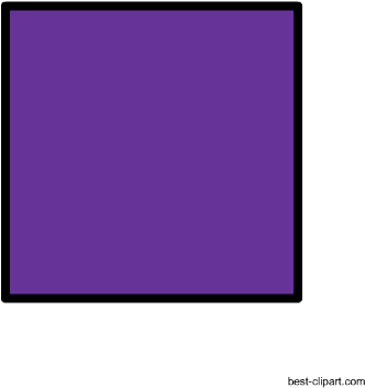 Purple Square Free Clipart Image - Electric Blue (450x450)