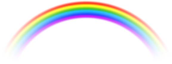 Transparent Rainbow Png Free Clip Art Image - Rainbow Real Png (600x231)