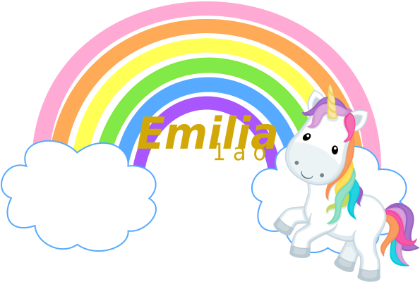 144 Rainbow Unicorns 30 Mm Reward Stickers (594x599)