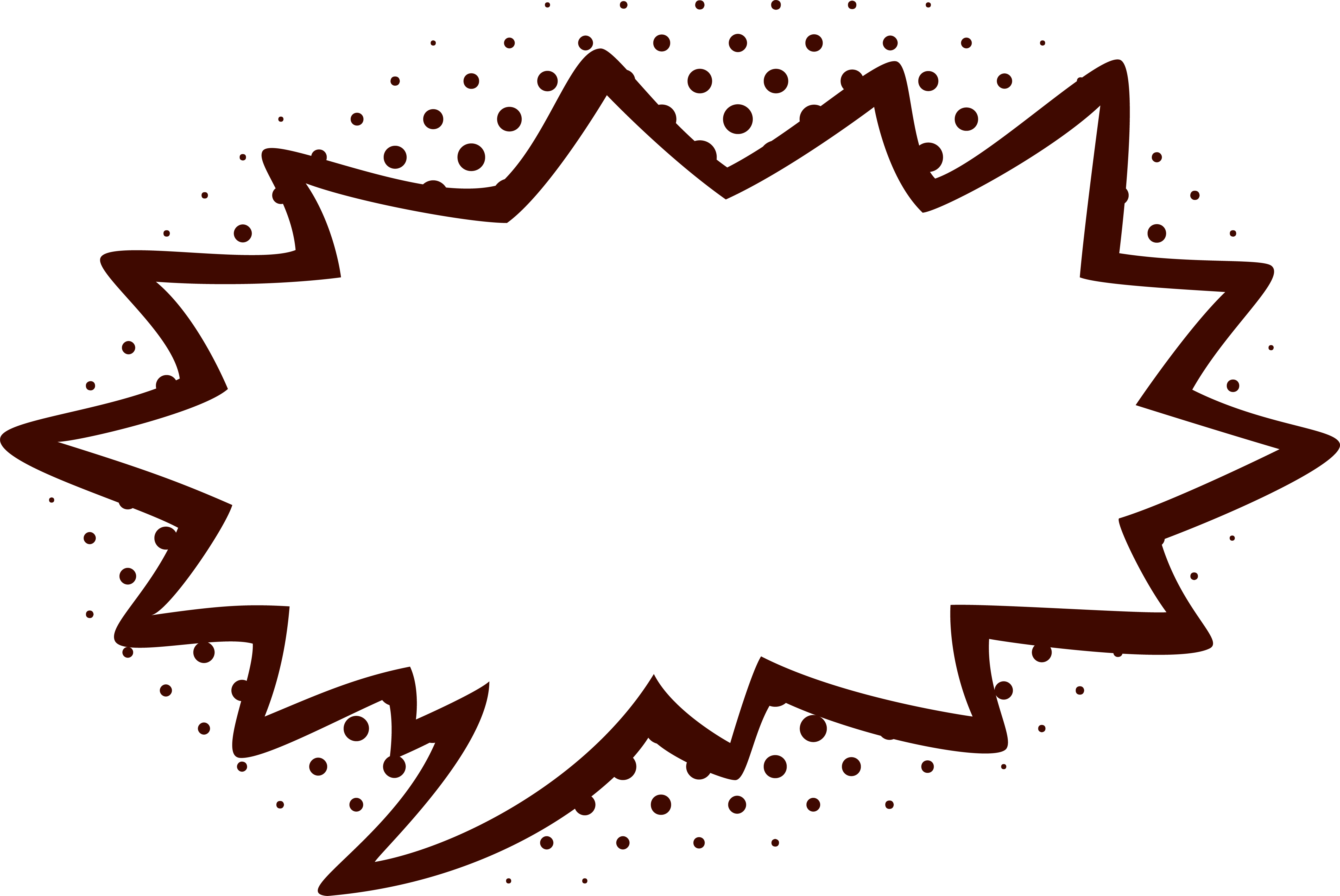 Black Red Empty Comic Bubbles Rain Clipart Png Image - Comic Clipart (5148x3442)