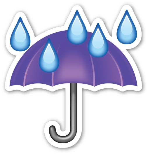 Rain Drops Clip Art - Emoticones De Whatsapp Lluvia (507x528)