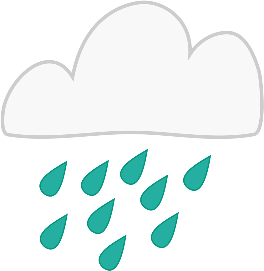 Rain Clouds Cutiemark By Bronyvagineer - Rain Cloud Cutie Mark (898x889)