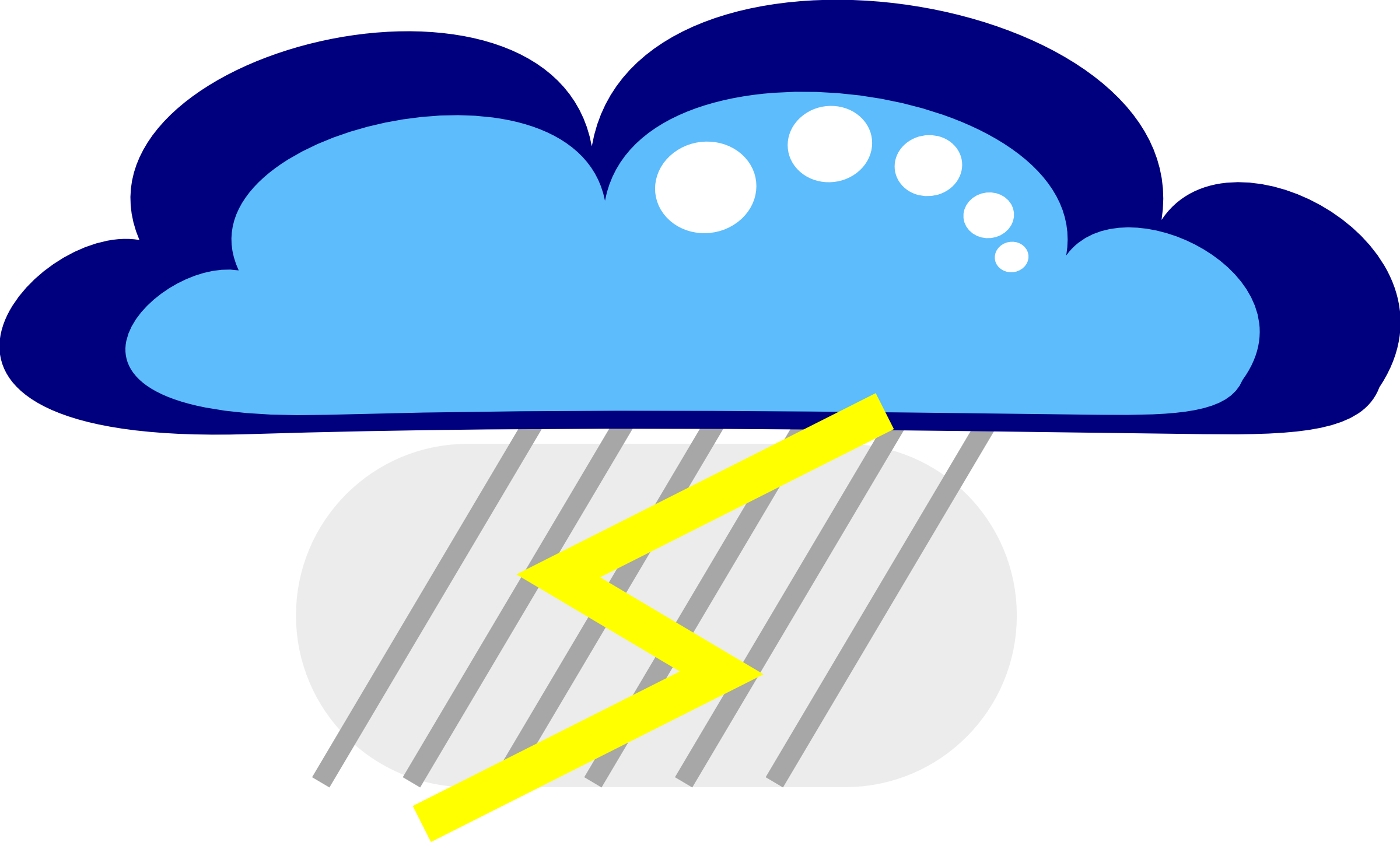 Cloud Clipart صورة رعد كرتون 2400x1444 Png Clipart Download