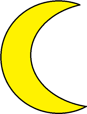 Clouds And The Moon Clip Art At Vector Clip Art 3 Clipartcow - Moon Clip Art (357x466)