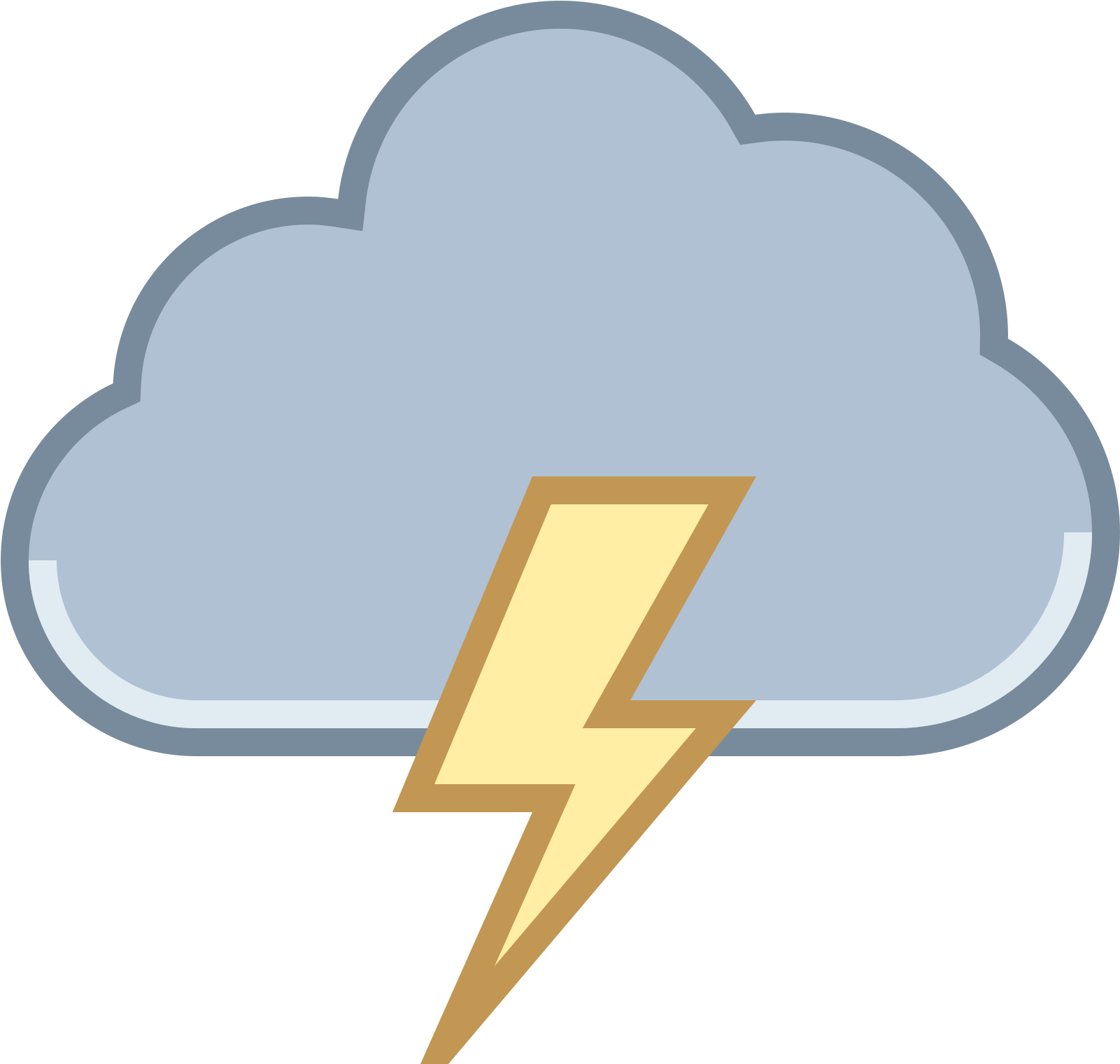 Storm Clipart Transparent - Cloud Icon Lightning.