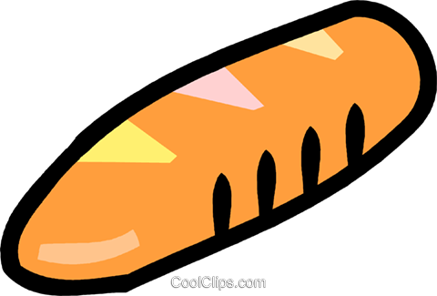 Loaves Of Bread Royalty Free Vector Clip Art Illustration - Bread (480x325)