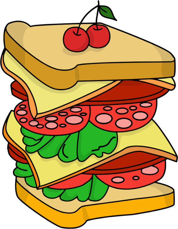 All Photo Png Clipart - Sandwich Drawing (585x750)