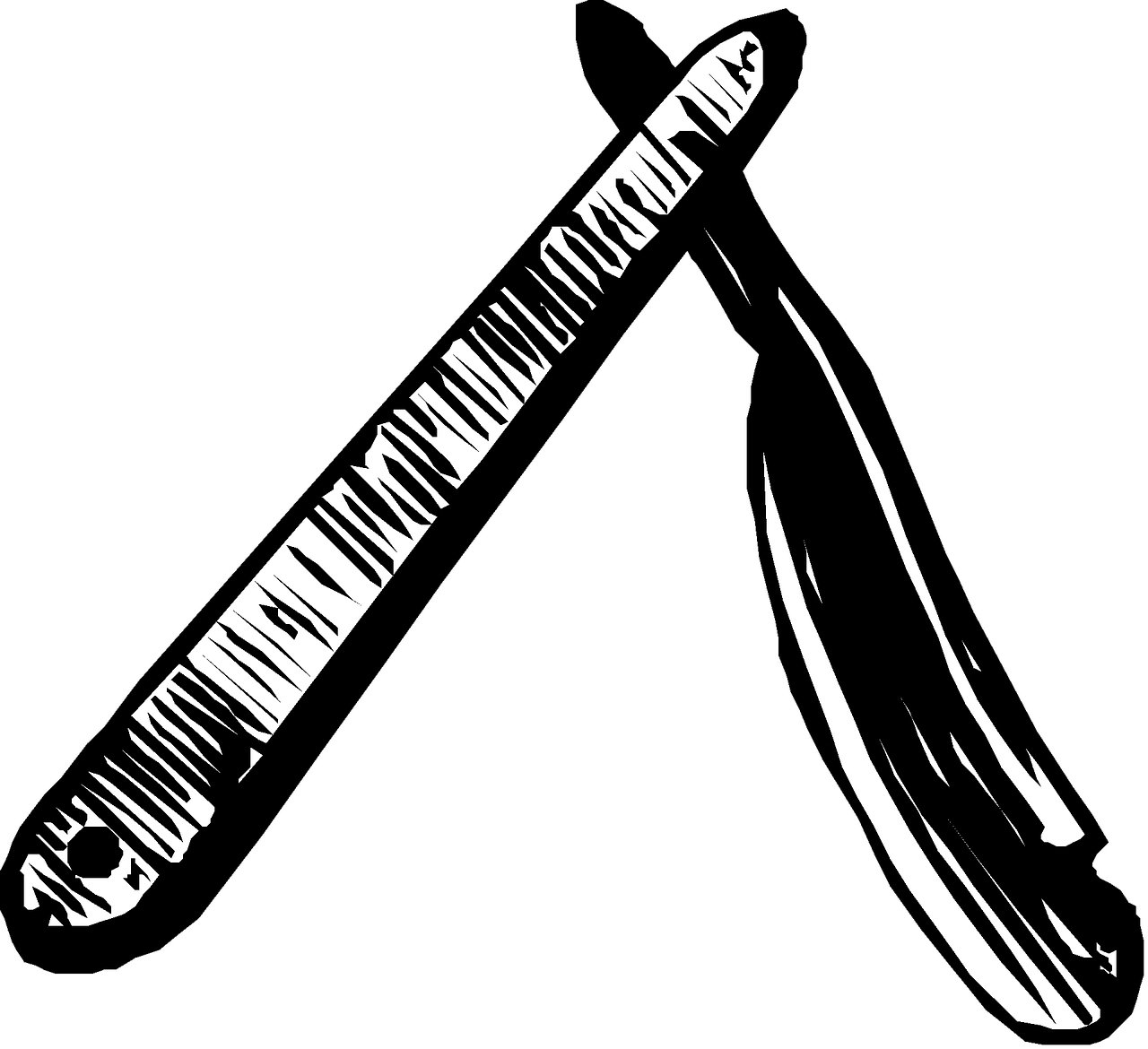 Vintage Clip Art Shaving - Barber Retro Png (1280x1170)