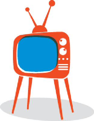 Retro Clipart Tv Set - Retro Tv Clipart (312x399)