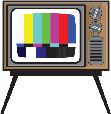 Retro Tv With Test Picture Free Vector And Png - Television (1200x628)