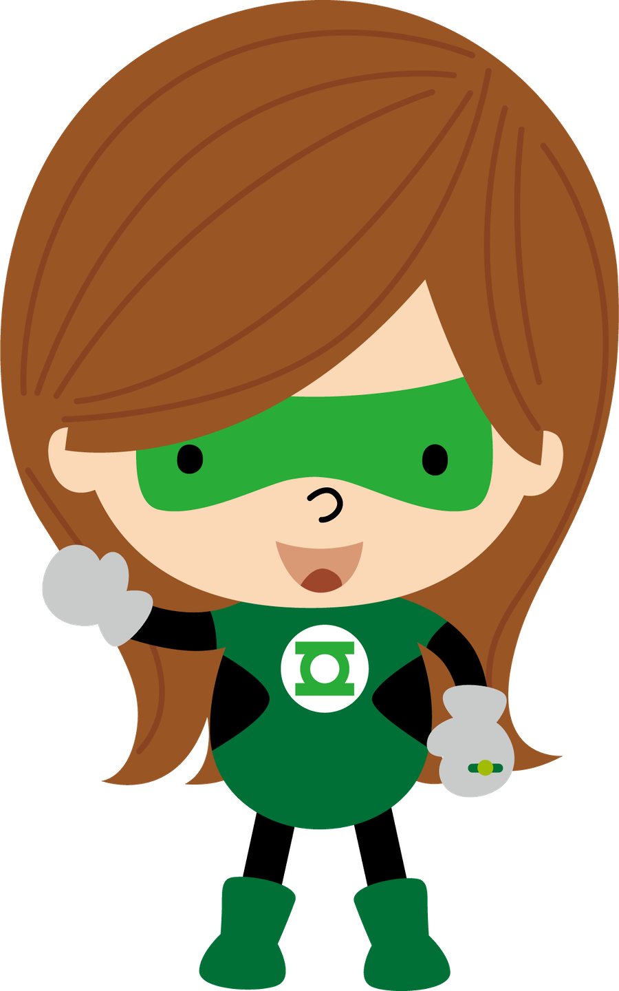 Minus Superhero Cartoon, Superhero Clipart, Superhero - Green Lantern Clipart Girl (900x1440)
