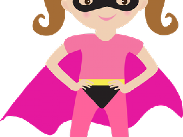 Super Girl Clipart Halloween - Super Heroes Png Baby Girl (640x480)