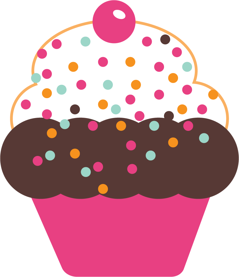 Free Cute Cupcakes Graphics - Cute Cupcake Clipart Png (784x906)