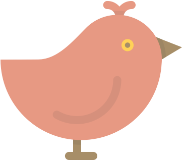 Bird, Birdie, Easter, Sparrow, Spring, Fountain, Twitter - Cartoon Sparrow Png (512x512)