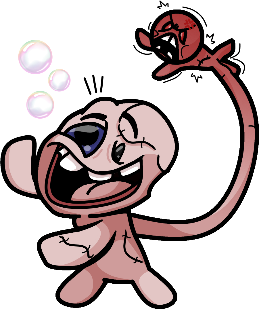 Fan Artdouble Double, Toil And Trouble, It's Gemini - The Binding Of Isaac (933x1103)