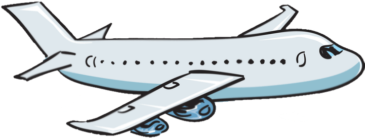 Airplane Cartoon Picture - Plane Clipart Transparent Background (720x374)