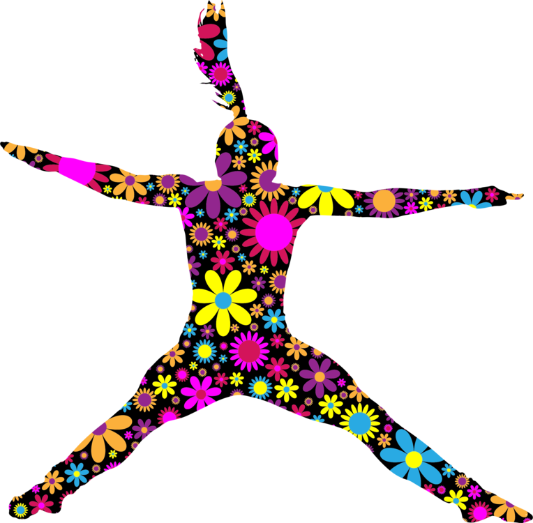 All Photo Png Clipart - Jumping Silhouette Girl Color (764x750)