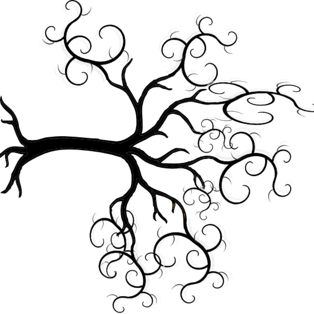 Tree Clipart Outline Clip Art Tree Outline Clipart - Arbol De La Vida Con Raices (1024x1024)
