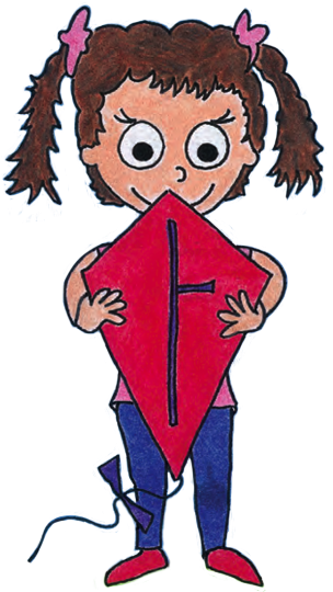 Girl Trowing Baseball - Cartoon (350x583)