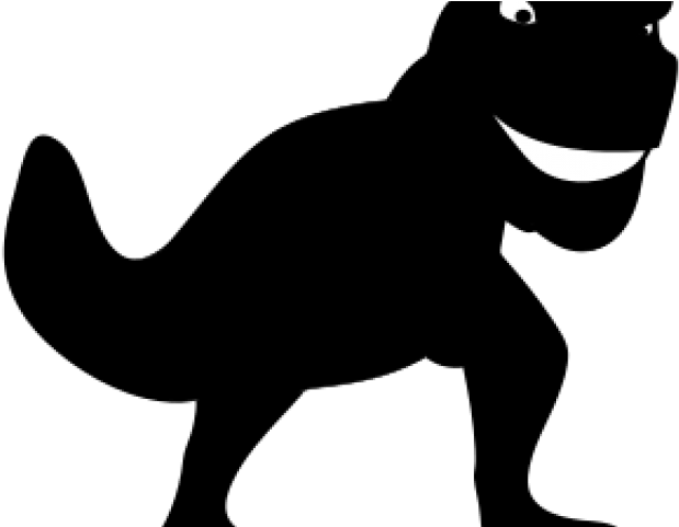 Dinosaurs Clipart Silhouette - T Rex Shadow Png (640x480)