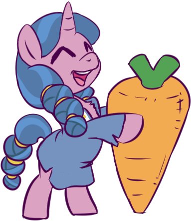 Artist Needed, Bipedal, Carrot, Cute, Female, Filly, - Cartoon (425x469)