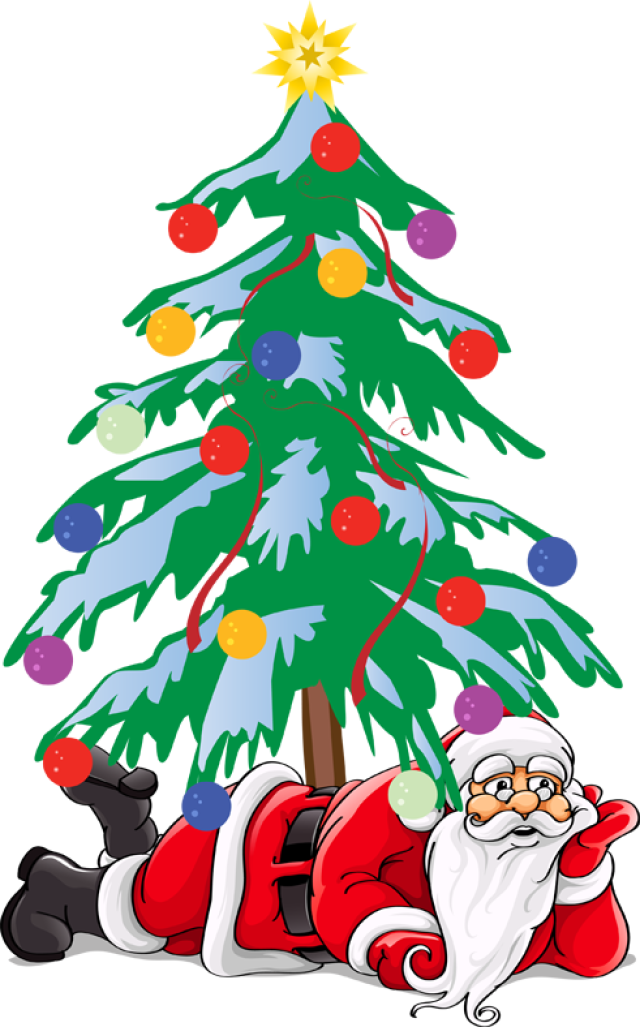 Great Santa Clip Art - Merry Christmas Santa Custom Scrabble Tile Pendant (640x1027)