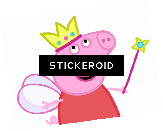 Peppa Pig Queen - Peppa Hada Pig Vector (691x558)
