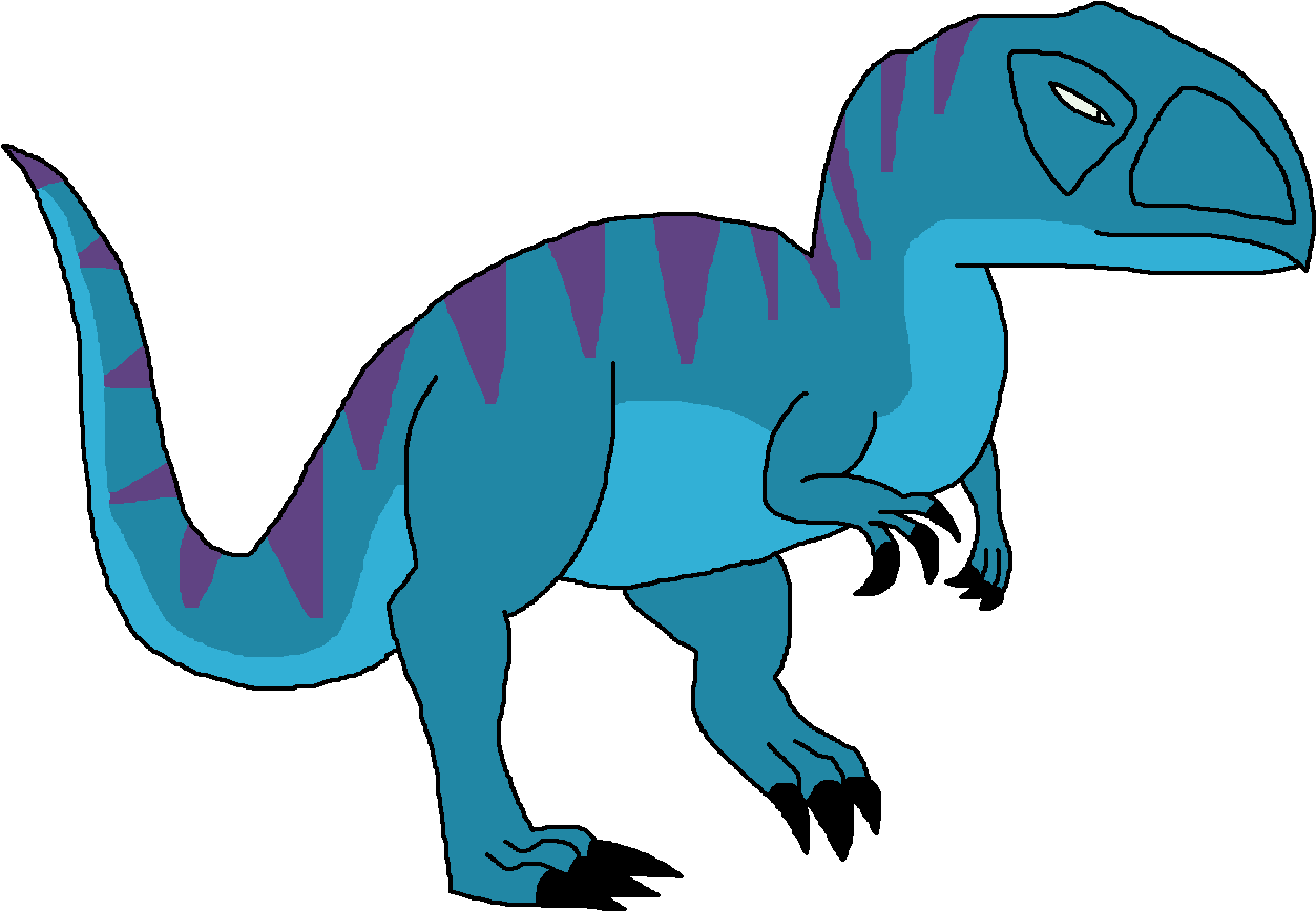 Dinosaurs Clipart Blue - Abelisaurus Clip Art (1284x889)