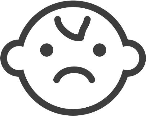 The Baby Ticket Is Not Supported Svg Vector Icon - Baby Face Vector Png (512x512)