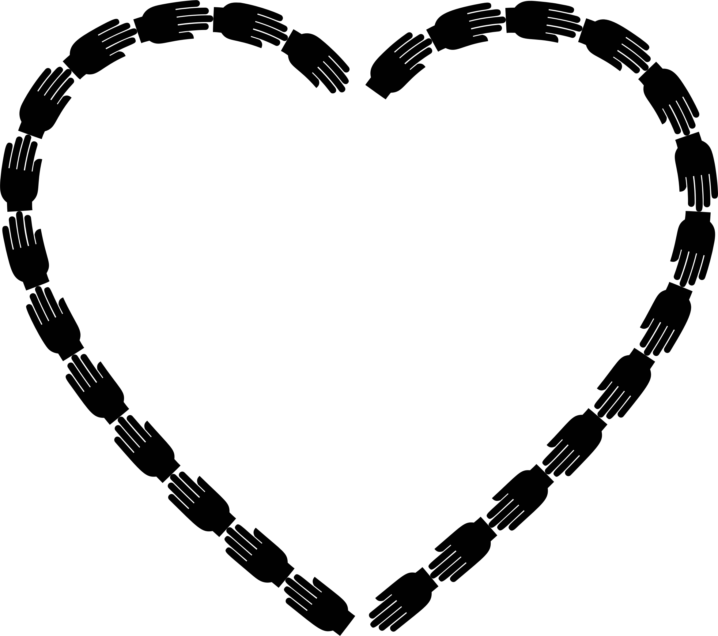 Big Image - Clipart Helping Hands Hd (2344x2078)