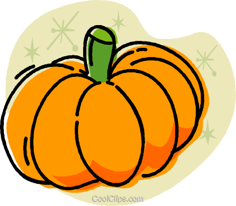 Pumpkin Royalty Free Vector Clip Art Illustration - Illustration (480x418)