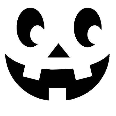 Free Pumpkin Carving Templates - Cute Pumpkin Stencils Printable (480x480)