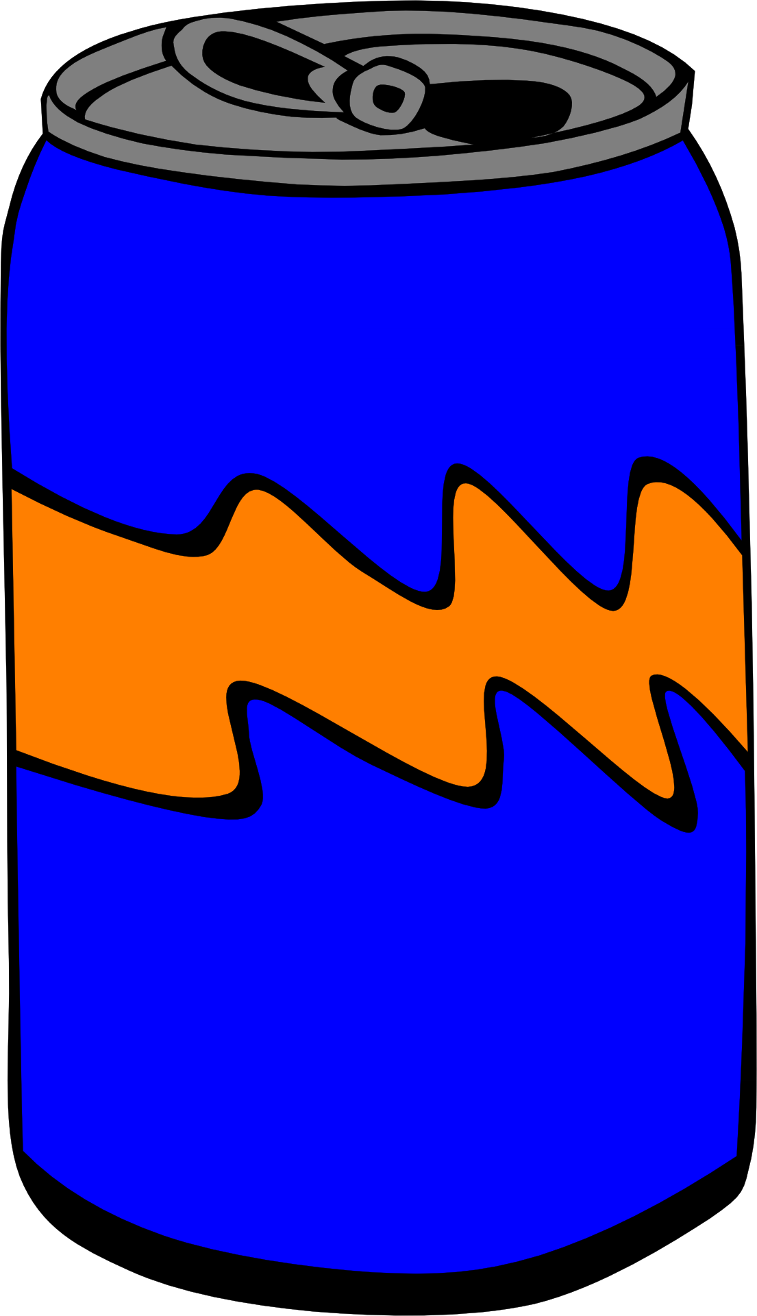 Soft Drink Can Clipart (1105x1920)