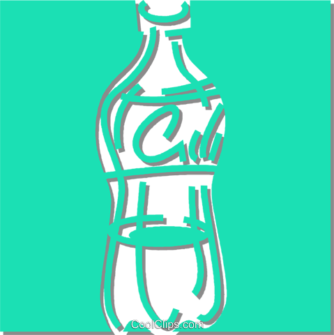 Pop Bottle Royalty Free Vector Clip Art Illustration - Glass Bottle (479x480)