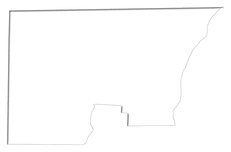 Outline Map Of Holmes With An Inner Shadow, Producing - Jpeg (768x505)