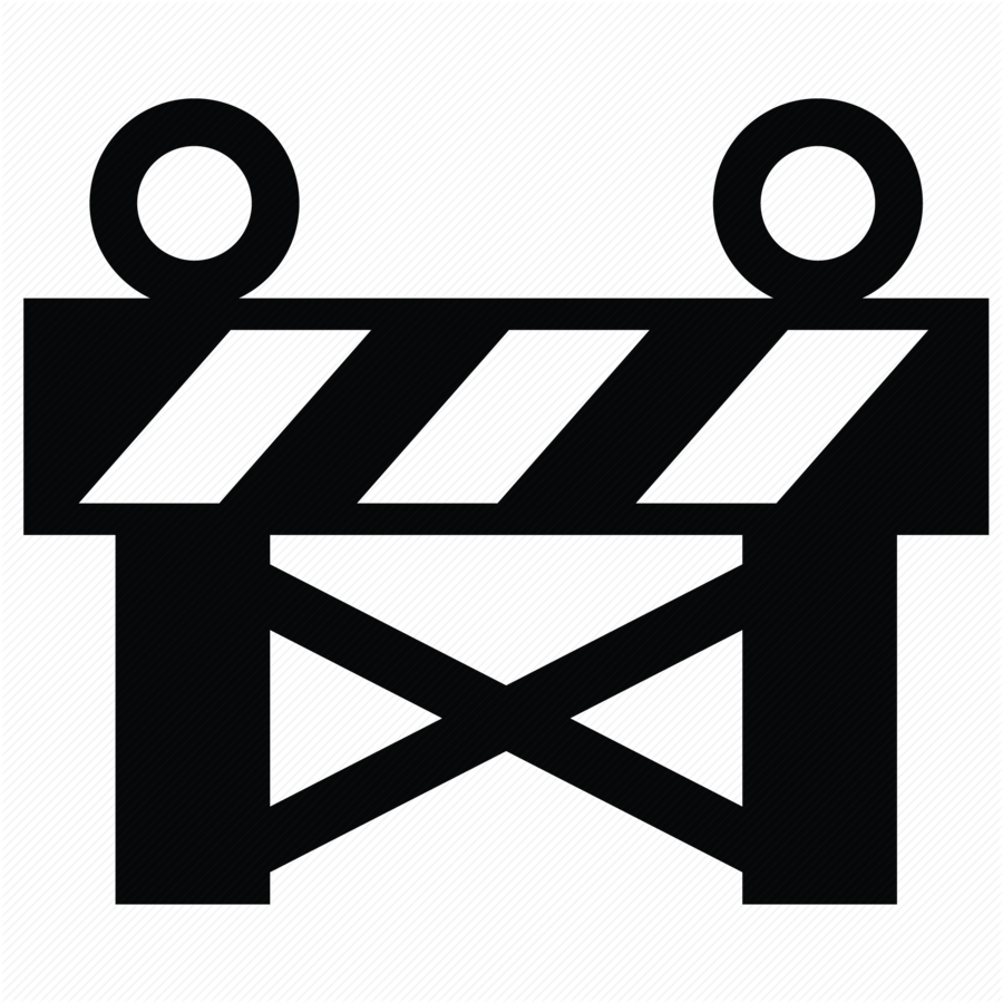 Construction Site Icon Clipart Computer Icons Construction - Black And White Construction Signs (900x900)