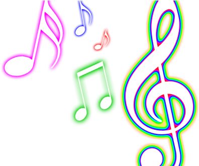 Musical Notes Png Colorful Clipart Panda Free Images - Colorful Music Note Png (408x329)