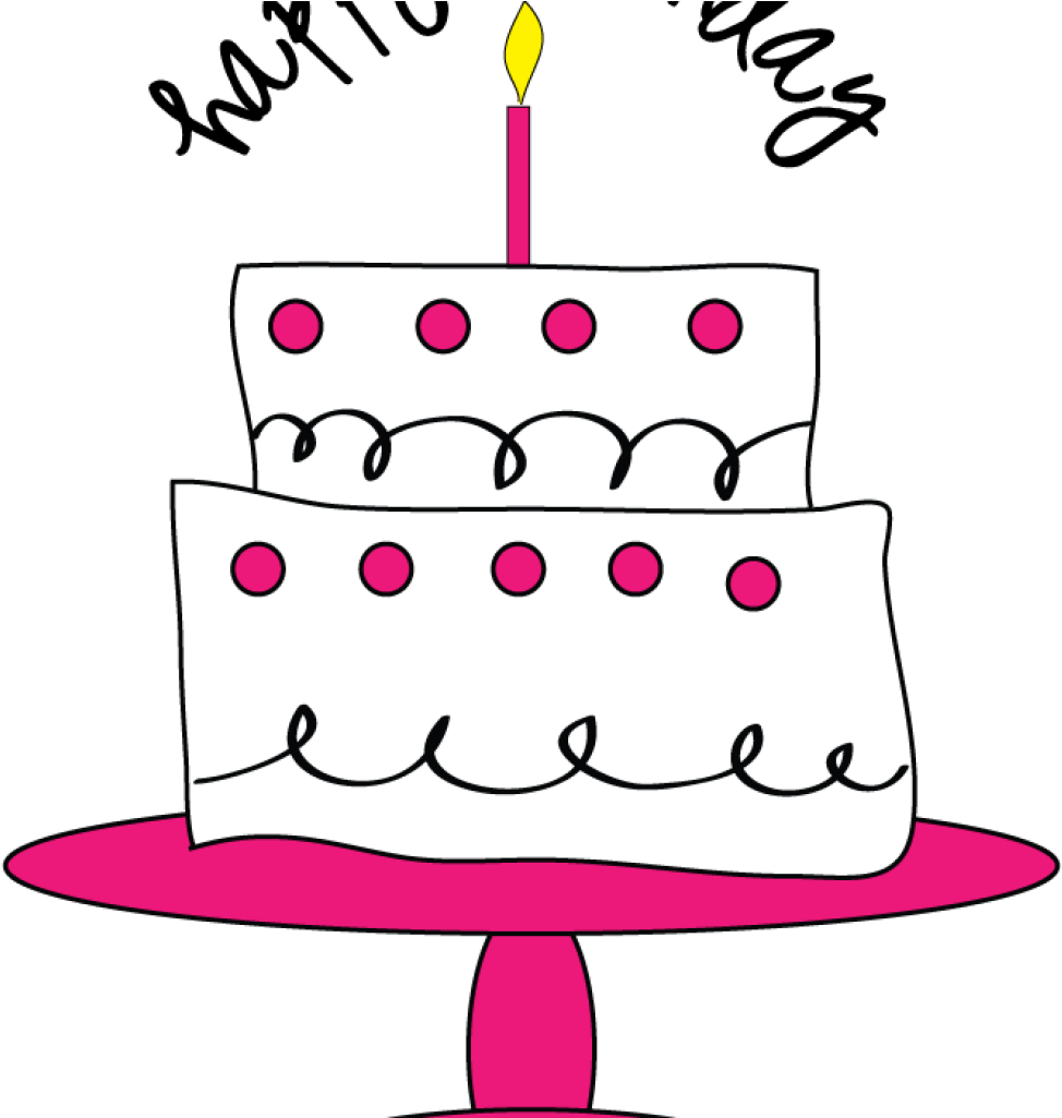 Free Cake Clipart Images Free Birthday Cake Clipart - Girly Birthday Cake Clipart (1024x1024)