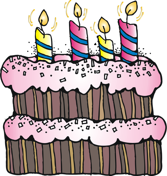 4th Birthday Cake Clipart Birthday Cake Clip Art - 4th Birthday Cake Clipart (665x700)