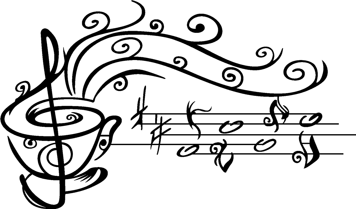 Vinilo Taza De Café Con Notas Musicales Art Music, - Tazas Decoradas Con Notas Musicales (1300x1300)