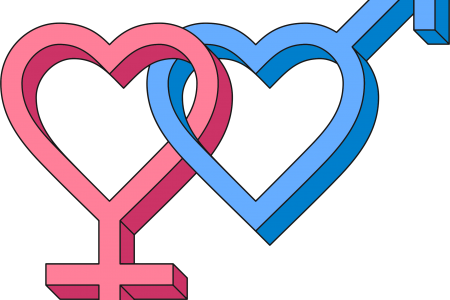 Somewhere Between Mars And Venus - Gender Heart (450x300)