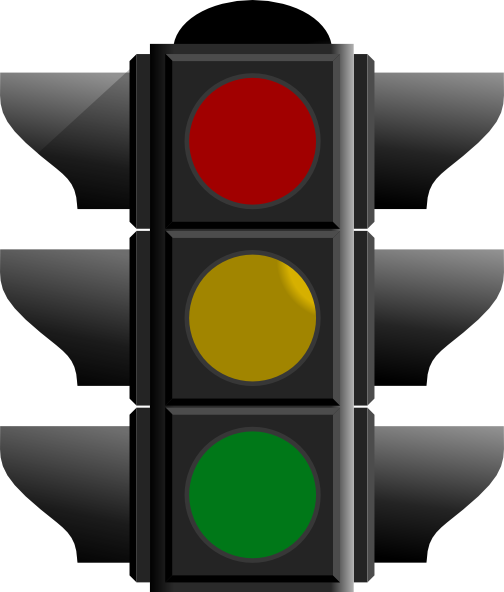 Stop Light Clipart Png For Web - Red Traffic Light Png (504x592)