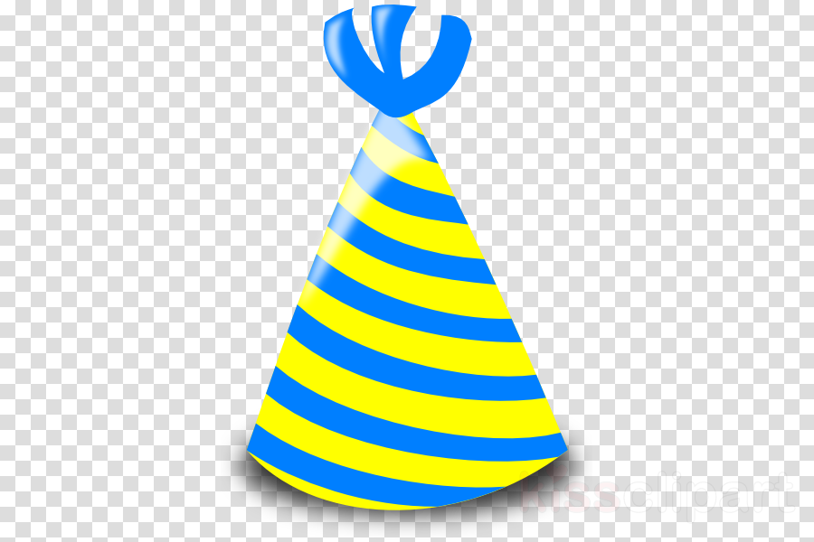 Birthday Hats Line Transparent Background Clipart Party - Blue Birthday Cap Png (900x600)