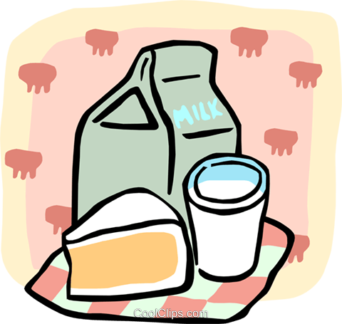 Milk And A Slice Of Pie Royalty Free Vector Clip Art - Milk And A Slice Of Pie Royalty Free Vector Clip Art (480x455)